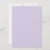 Whimsical Retro Wave Lilac Brautparty Einladung (Rückseite)