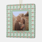 Whimsical Retro | Weihnachtsmuster mit Foto Keramikornament (Links)