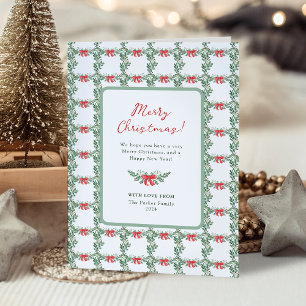 Whimsical Retro White Frohe Weihnachten