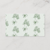 Whimsical Rezept für Braut Fresh Off the market Begleitkarte (Rückseite)