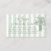 Whimsical Rezept für Braut Fresh Off the market Begleitkarte (Vorderseite)