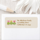 Whimsical Ribbon Tree Family Return Address (Insitu)