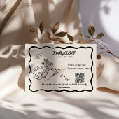 Whimsical Rocket RSVP Response Card Karte