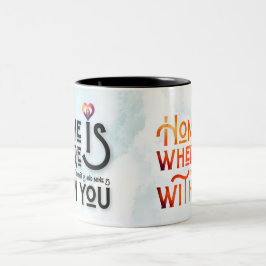 Whimsical Romantic Soulmate Heart Quote Combo Mug Zweifarbige Tasse