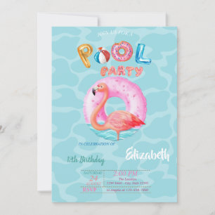 Whimsical Rosa Flamingos Pool Schwimmkörper Sommer Einladung