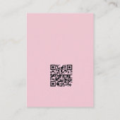 Whimsical Rosa Handgezeichnete Illustrierte Detail Begleitkarte (Rückseite)