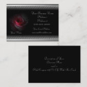Whimsical Rose Coupon Business Card (Vorne/Hinten)
