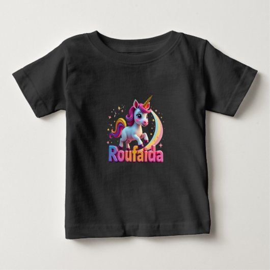 Whimsical "Roufaida" Fun & Playful Baby T - Shirt (Vorderseite)