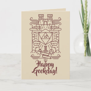 Whimsical RPG Geeky Birthday Card Karte