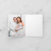 Whimsical Rustic Blue Mason Jar Vielen Dank Dankeskarte (Innenseite)