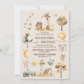 Whimsical Rustic Farm Wedding Einladung (Vorderseite)