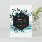 Whimsical Rustic Nautical Wedding Save The Date (Stehend Vorderseite)
