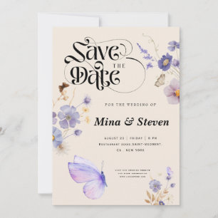 Whimsical Rustic Schmetterflies Hochzeit Save The Date