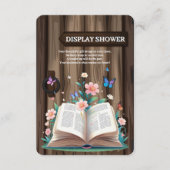 Whimsical Rustic Storybook Baby Dusche Begleitkarte (Vorderseite)
