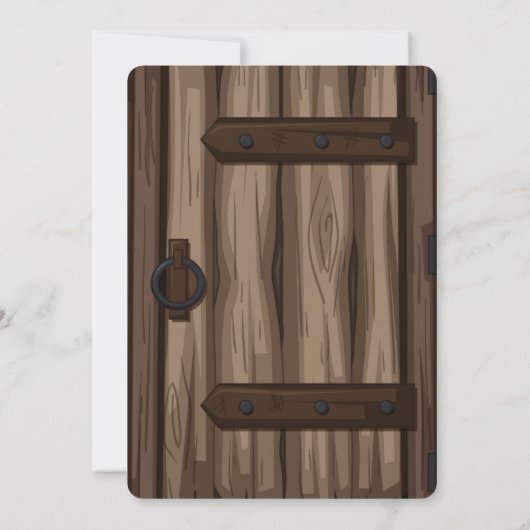 Whimsical Rustic Storybook Baby Dusche Einladung (Rückseite)