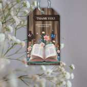 Whimsical Rustic Storybook Baby Dusche Geschenkanhänger