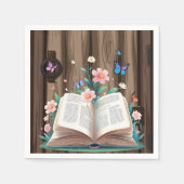 Whimsical Rustic Storybook Baby Dusche Serviette (Vorderseite)