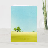 Whimsical Rustic Woodland Forest Deer Wedding Dankeskarte (Rückseite)