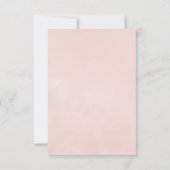 Whimsical Rustic Woodland Forest Deer Wedding RSVP Karte (Rückseite)