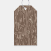 Whimsical Rustic Woodland Forest Geschenkanhänger (Rückseite)