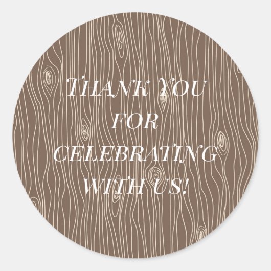 Whimsical Rustic Woodland Forest Runder Aufkleber (Vorderseite)