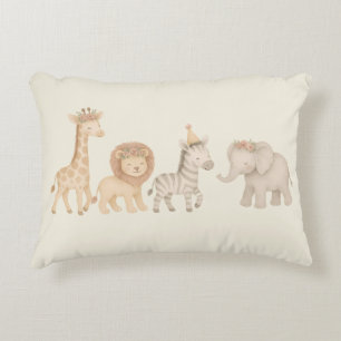 Whimsical Safari Animal Kinderzimmer Accent Pillow Dekokissen