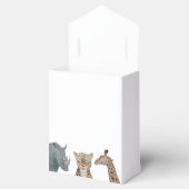 Whimsical Safari Animals Baby Dusche Geschenkschachtel (Geöffnet)