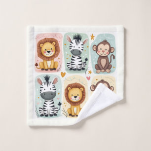 Whimsical Safari Waschlappen