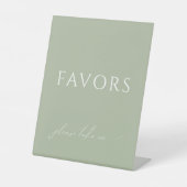 Whimsical Sage Green Baby Duwer Favoriten Sockelschild (Vorderseite)