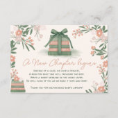 Whimsical Sage green Neues Kapitel Bücher Kinderdu Begleitkarte (Vorderseite)