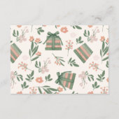 Whimsical Sage green Neues Kapitel Bücher Kinderdu Begleitkarte (Rückseite)