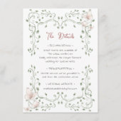 Whimsical Sage Greenery Wedding Begleitkarte (Vorderseite)