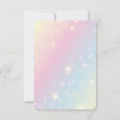 Whimsical Sakura Cherry Blossom Tree Baby Dusche Dankeskarte (Rückseite)