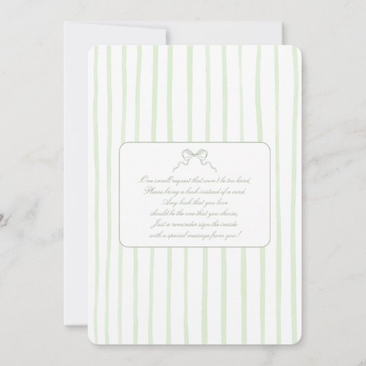 Whimsical Salbei Dusche Einladung (Rückseite)