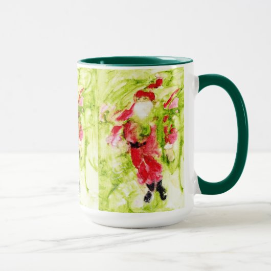 Whimsical Santa 15oz Tasse (Rechts)