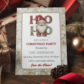 Whimsical Santa Christmas Party Invitation  Einladung