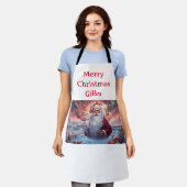 Whimsical Santa Claus 1 Schürze (Getragen)