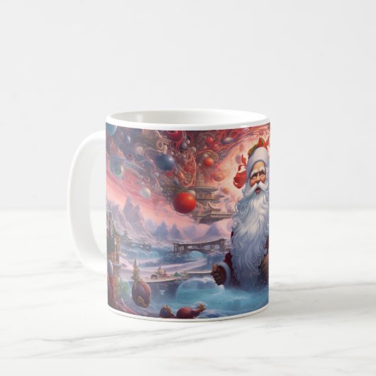 Whimsical Santa Claus 1 Tasse (Vorderseite Links)