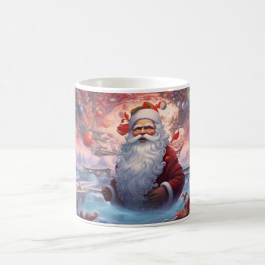 Whimsical Santa Claus 1 Tasse (Mittel)