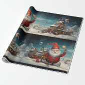 Whimsical Santa Claus 2 Geschenkpapier (Ungerollt)