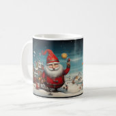 Whimsical Santa Claus 2 Tasse (Vorderseite Links)