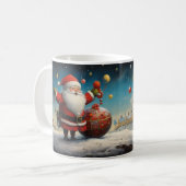 Whimsical Santa Claus 3 Tasse (Vorderseite Links)