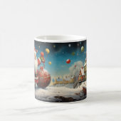 Whimsical Santa Claus 3 Tasse (Mittel)