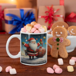 Whimsical Santa Claus 3 Tasse
