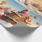 Whimsical Santa Claus 4 Geschenkpapier (Ecke)