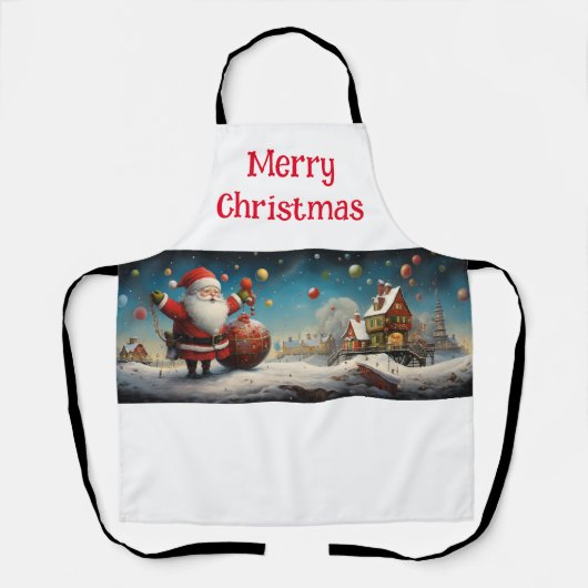 Whimsical Santa Claus 4 Schürze (Vorderseite)