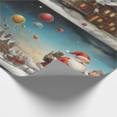Whimsical Santa Claus 5 Geschenkpapier (Ecke)