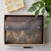 Whimsical Santa Claus vor der Tür Seidenpapier (Geschenk)