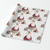  Whimsical Santa Claus Wrapping Paper Geschenkpapier (Ungerollt)