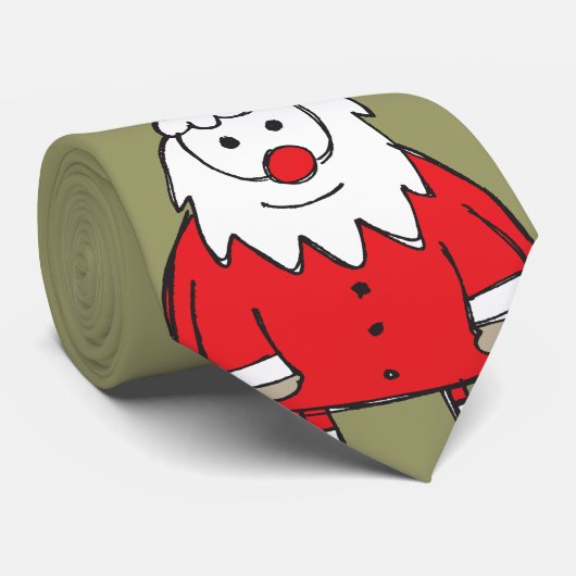 Whimsical Santa Krawatte (Gerollt)